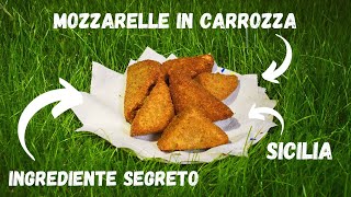 Come fare le vere MOZZARELLE in CARROZZA  Ricetta Siciliana della Nonna  Rustici siciliani [upl. by Gulgee345]