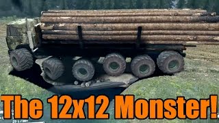 Spin Tires  12x12  Monster Hauling Machine [upl. by Gilchrist271]