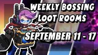 Maplestory Weekly Bossing Loot Rooms  September 11th  17th [upl. by Meridith]