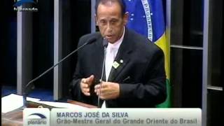 Marcos José da Silva GrãoMestre fala da importancia da maçonaria brasileira [upl. by Erehs]