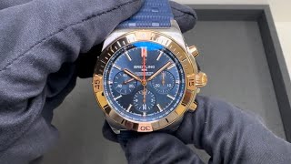 Breitling Chronomat Chronograph  Blue amp Red Gold [upl. by Sanfourd]