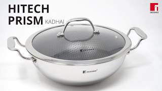 Bergner HiTech Prism Triply Stainless Steel Kadhai  Features [upl. by Aronle349]