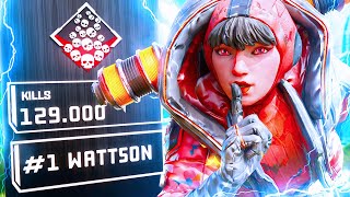 My RANDOM is the 1 WATTSON with 129000 Kills Apex Legends [upl. by Oilcareh]