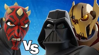 Darth Maul VS Darth Vader amp General Grievous  Disney Infinity BATTLES [upl. by Eatnahs]