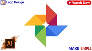 logo design illustrator google photos logo design llustrator photos logo design [upl. by Orrin]