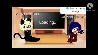 Ladybug and cat noir react to hawkmoths theme song 🎵 [upl. by Loydie938]