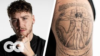 Bazzi Breaks Down His Tattoos  GQ [upl. by Atiuqcir763]