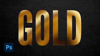 How to Create a Gold Foil Effect in Photoshop [upl. by Yerffej]