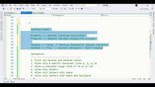 Input Validation  KeyPress  9 validation cases  C winform [upl. by Saerdna312]