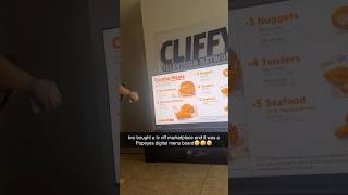 bro bought a Popeyes menu TV 🤣 [upl. by Ecinrev623]