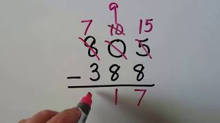 Grade 2 Math 117 Subtracting threedigit numbers [upl. by Venable]