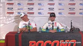 NASCAR at Pocono Raceway July 2023 Denny Hamlin post race [upl. by Eceinehs]