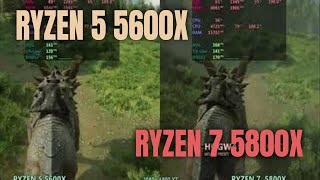 Ryzen 5600x Vs Ryzen 7 5800x Which Is Better In 21 Games [upl. by Ennove117]