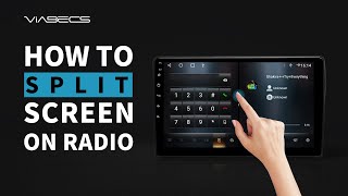 How to Split Screen on ViaBecs TS10 Android Car Radio [upl. by Namlaz]