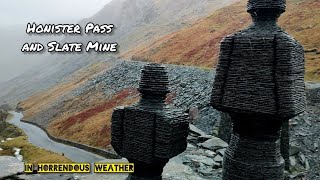 Honister Slate Mine and Honister Pass in the horrendous weather [upl. by Erhart]