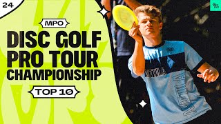 TOP 10 MPO Shots from the 2024 Disc Golf Pro Tour Championship  Jomez Disc Golf [upl. by Assirual]