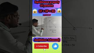 Equidistance property of parabola  Altaf Khan sir   jee 2025  NDA  shorts  trick  trending [upl. by Jair]