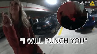 Crazy Karen Attacks Cop  Police Bodycam Footage [upl. by Schoenburg]