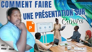 COMMENT FAIRE UNE PRESENTATION SUR CANVA PRESENTATION POWER POINT [upl. by Eves]