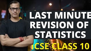 Last Minute Revision Of Statistics  Statistics One Shot  ICSE Class 10  sirtarunrupani [upl. by Archle]