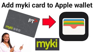 How to Add myki card to Apple wallet 2023 tutorial [upl. by Yahsram]