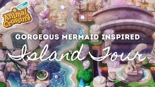 GORGEOUS MERMAID INSPIRED ISLAND TOUR  Animal Crossing New Horizons [upl. by Vincents63]