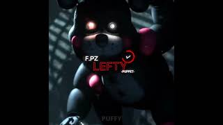 Springtrap vs lefty with puppet edit fnaf [upl. by Nicoline]