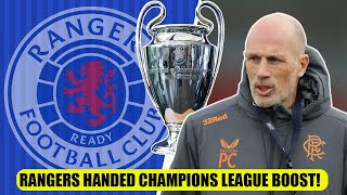 Rangers Handed HUGE Champions League Boost [upl. by Adnawyt]