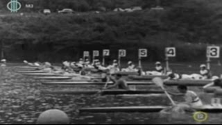 1964 Tokyo Japan Olympic Canoeing Mens K1 1000 m Final 169 [upl. by Waki400]