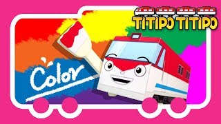 Titipo Songs l Titipo COLOR Song l Paper Play Song l Train Song l TITIPO TITIPO [upl. by Aihseyk]