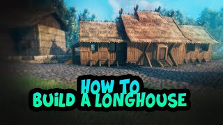 Valheim  How To Build A Longhouse EASY [upl. by Einnov]