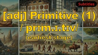 adj Primitive meaning earliest stage with 5 examples [upl. by Bevers155]