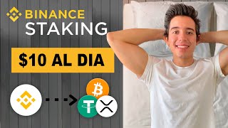 BINANCE STAKING 🔥 Como generar Ingresos Pasivos  Paso a Paso [upl. by Eugenides]