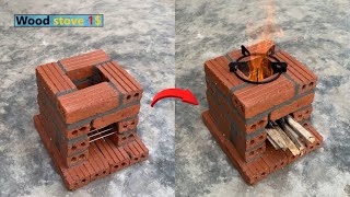 The idea of ​​a wood stove from cement and brick is simple but beautiful [upl. by Tirreg533]