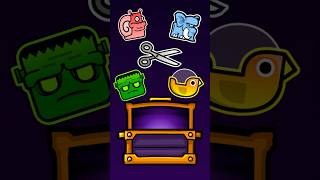 All 5 key chest rewards in Geometry dash geometrydash geometrydashicons [upl. by Harod]