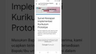 SURVEI KESIAPAN IMPLEMENTASI KURIKULUM PROTOTIPE  KURIKULUM BARU 2022 [upl. by Nikal367]