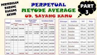 FIFO LIFO AVERAGE METODE PERPETUAL  UD SAYANG KAMU averageperpetual [upl. by Godric433]