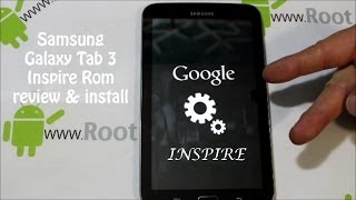 Samsung Galaxy Tab 3 7in Inspire rom review amp install [upl. by Farica]