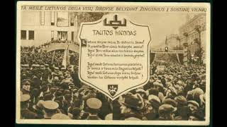 Lithuanian National Anthem  Tautiška giesmė  Anthem of Lithuanian Republic 19181940 1990 [upl. by Yerroc]