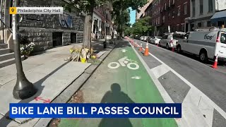 Philadelphia City Council passes Get Out the Bike Lane bill [upl. by Ayanal]