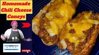 Easy Homemade Chili Cheese Coney Dogs by Chef Trips [upl. by Scheer]