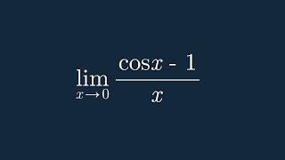 Trigonometric limit  limcosh1h [upl. by Cliff]