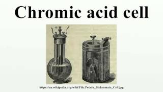 Chromic acid cell [upl. by Aro]