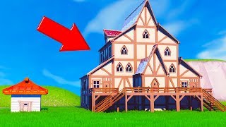 Boyfriend VS Girlfriend Fortnite Mansion Build Challenge [upl. by Sergu]