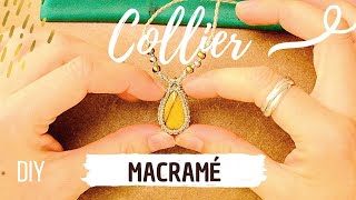 TUTO MICRO MACRAMÉ ✨Collier facile avec spirale • DIY Macrame [upl. by Aronid]