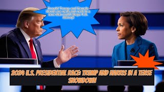 2024 U S Presidential Race Trump and Harris in a Tense Showdown [upl. by Yevrah]