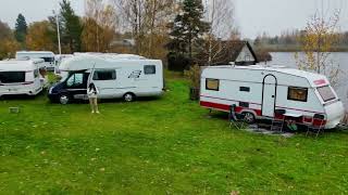 Meeting of Latvian Caravaners Club “Golden Autumn” camping Dole Latvia [upl. by Ansev]