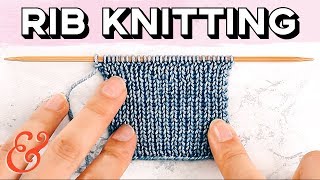 Rib Stitch for Beginners 1x1 and 2x2 Rib [upl. by Adneral]