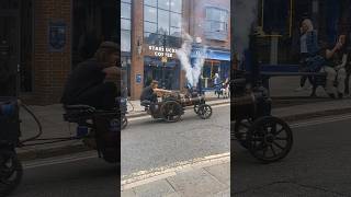 Samson Traction Engine Powering Up Guildford High Street [upl. by Goldman]