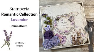 Stamperia Romantic Collection  Lavender  album Walkthrough [upl. by Atirres]